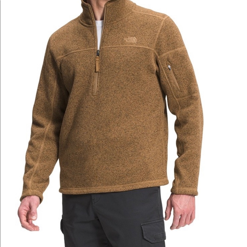 THE NORTH FACE GORDON LYONS 1/4 ZIP PULLOVER XL BROWN NWT